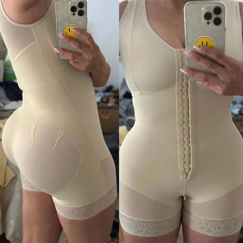 Full Body Shapewear Compression Girdle Fajas Colombian Corrective Underwear